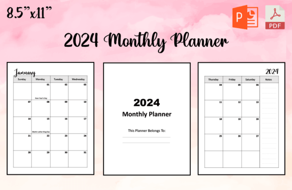 2024 Monthly Planner: A Comprehensive Tool for Organization and Planning