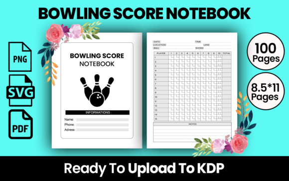 Bowling Score Notebook Kdp Interior