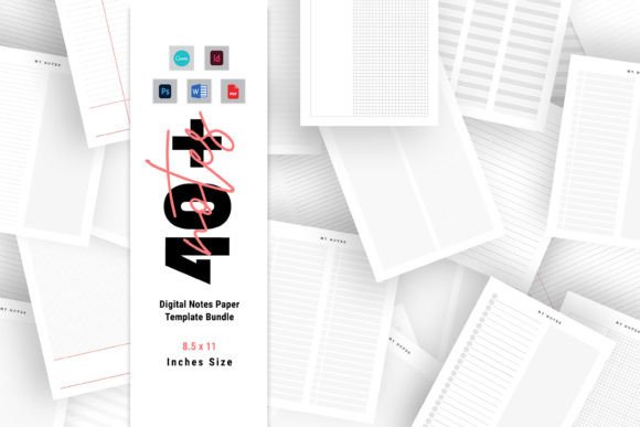 Digital Notes Template Bundle Pack: Streamline Your Workflow with Professional Design Tools