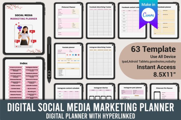 Digital Social Media Marketing Planner: A Comprehensive Guide to Streamlining Your Online Strategy
