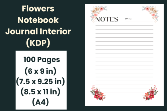 Flowers Notebook Journal Interior KDP: A Practical Tool for Creative and Professional Workflows