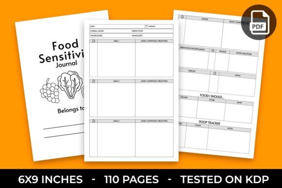Food Sensitivity Journal Notebook