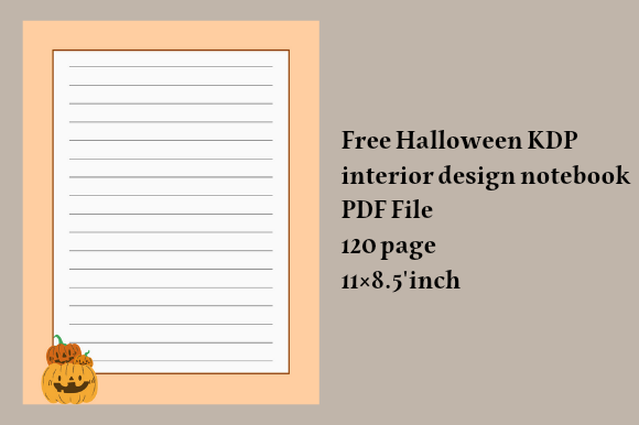 Halloween Kdp Interior Design Notebook: A Creative Tool for Designers and Enthusiasts