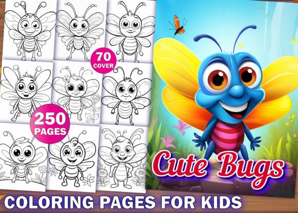 Kdp - Cute Bugs Coloring Pages for Kids