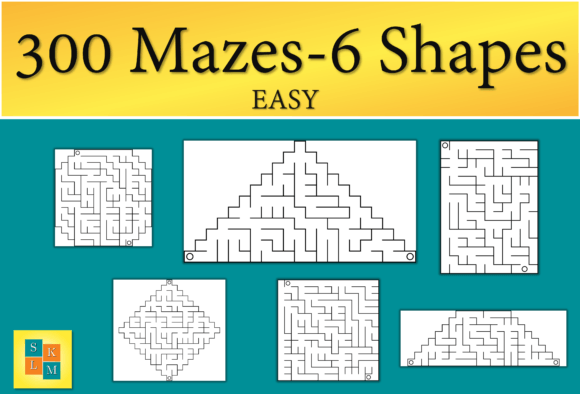 Mazes 6 Shapes: Easy Puzzles for All Ages