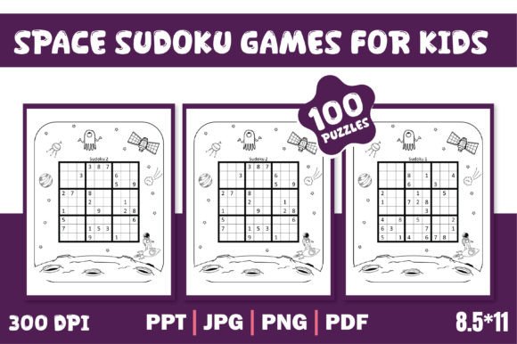 Space Sudoku Puzzles for Kids