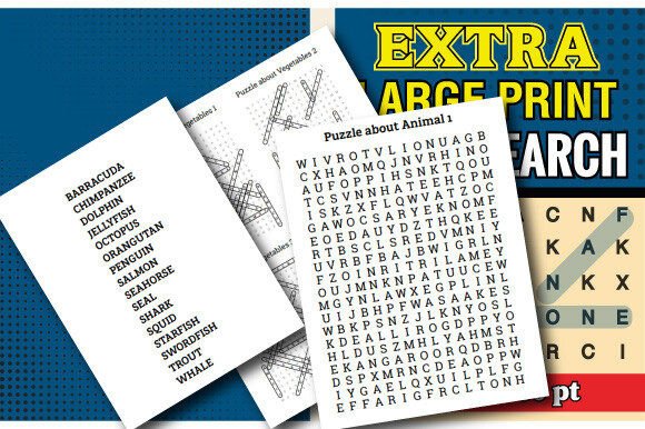 Word Search Puzzle Book Large Print